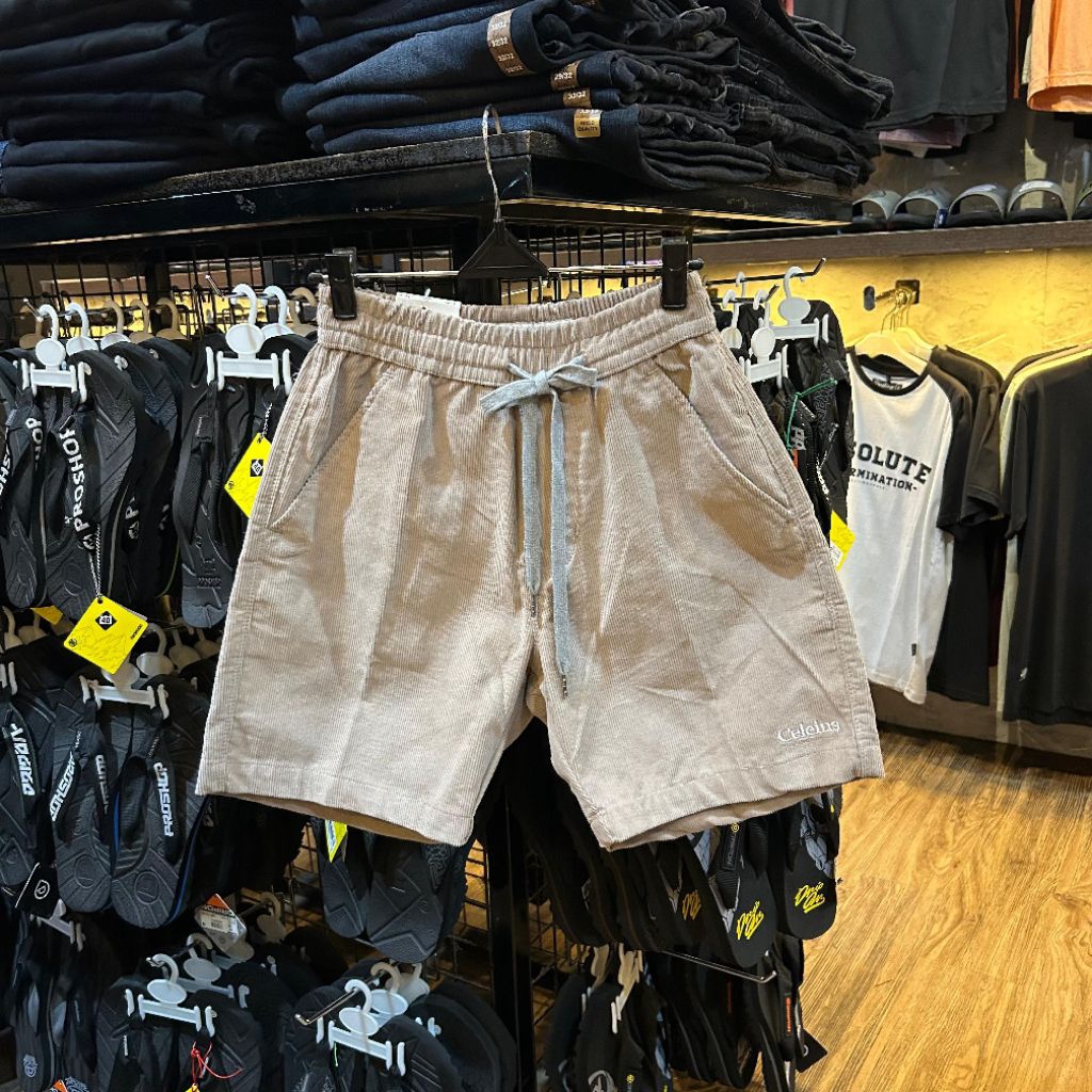 BOARDSHORT CORDUROY CELCIUS TERBARU/CELANA PENDEK DISTRO COWOK