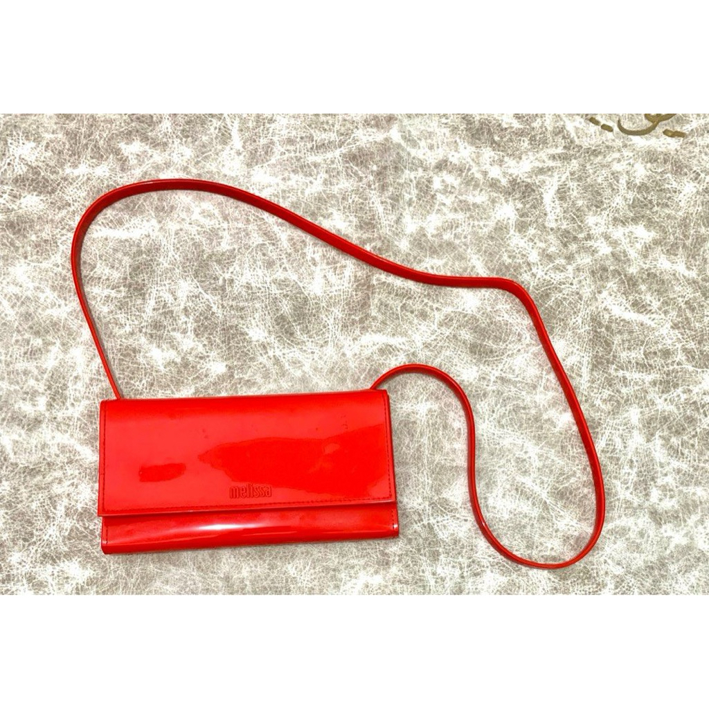 Melissa Red Sling bag and wallet