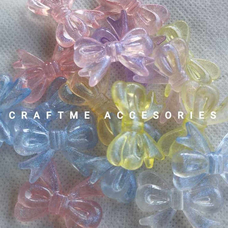 COD Manik Manik Pita Bening Lilin Mix Warna Bahan DIY