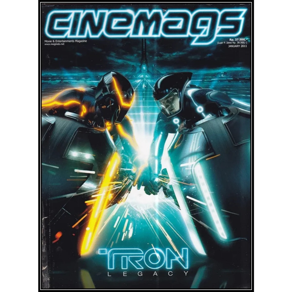 Majalah Preloved - Majalah Cinemags Edisi Januari 2011 Tron Legacy - Lengkap Poster dan Bonus lain