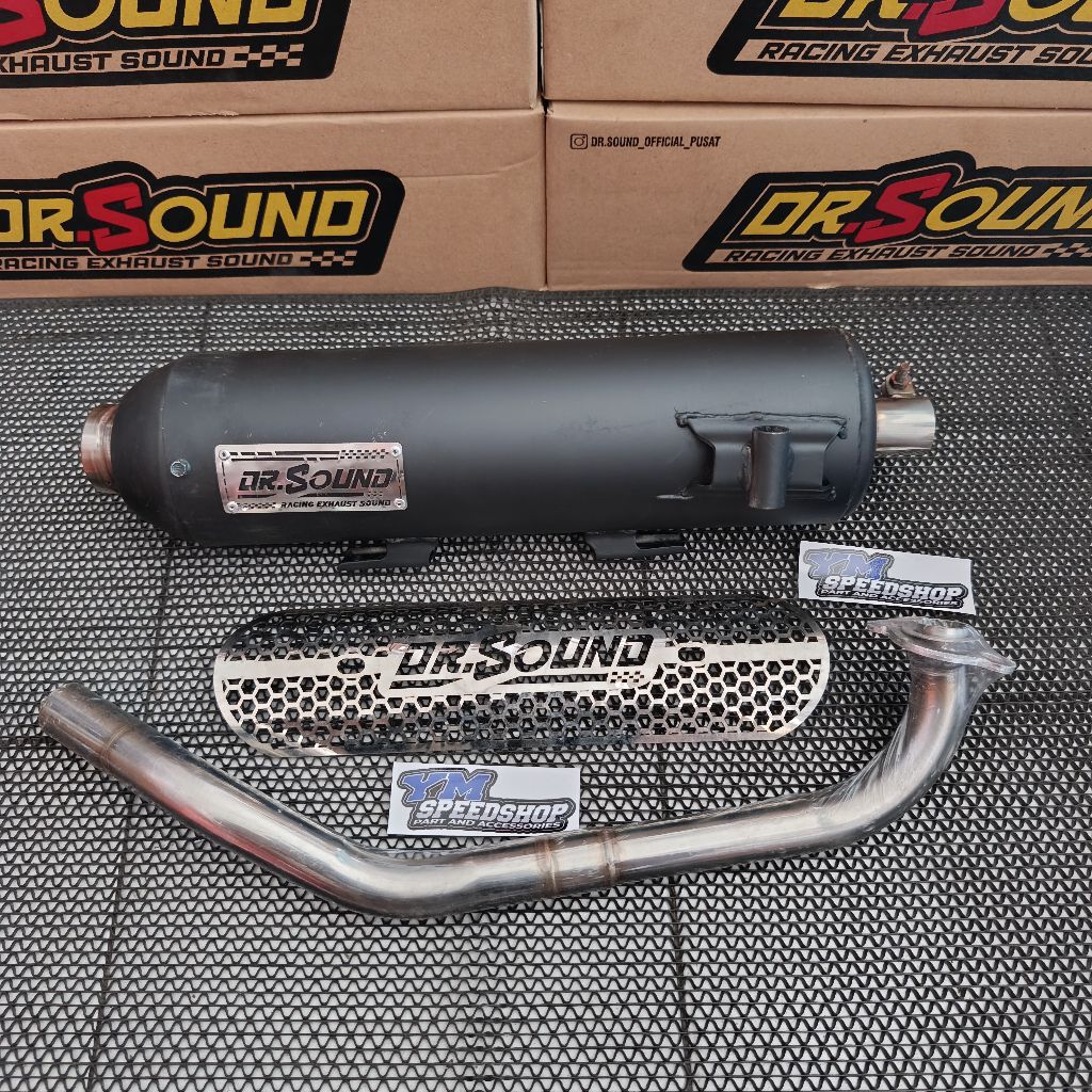 KNALPOT DR SOUND V3 SARTENG PNP YAMAHA NMAX NEW AEROX NEW CONNECTED ALFA NEO