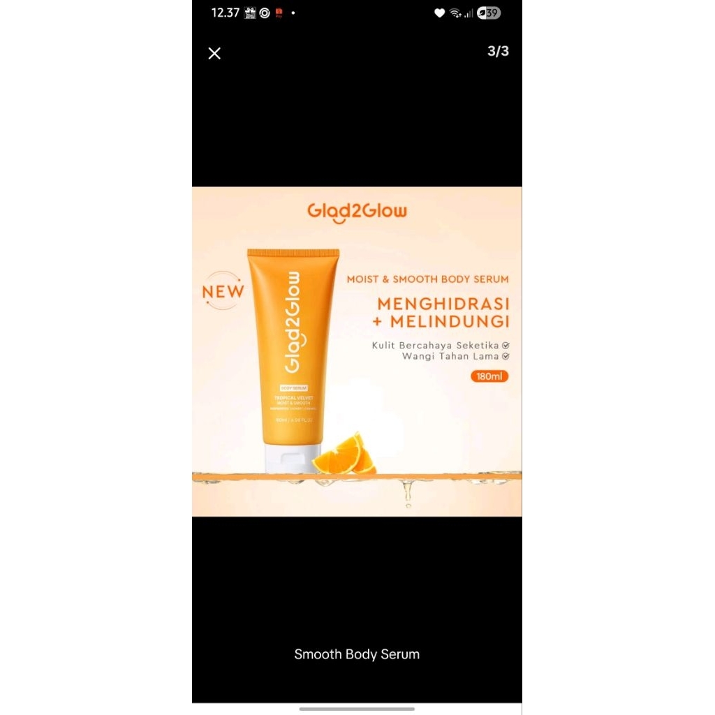 body serum glad2glow