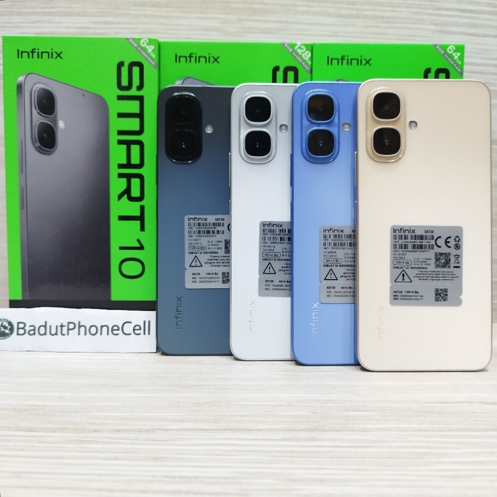 Infinix Smart 10 4/128GB Handphone Bekas Second Fullset