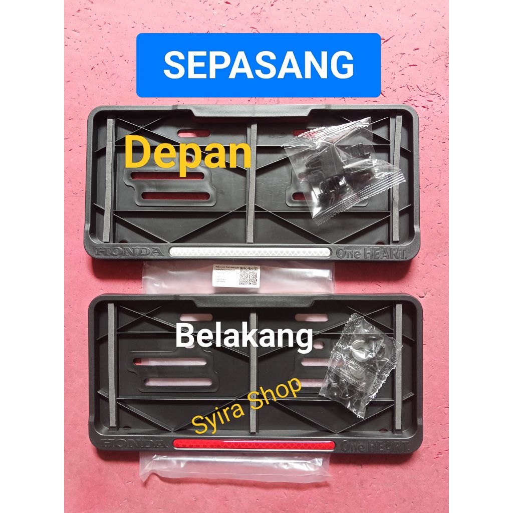 Caver plat nomor motor SEPASANG ORI HONDA