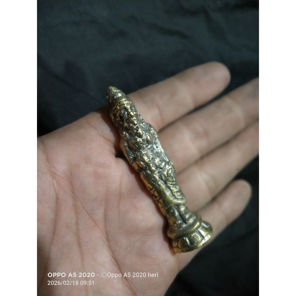 PAJANGAN HADIAH DEKORASI PATUNG KENCONO GOLEK BAHAN ASLI KUNINGAN