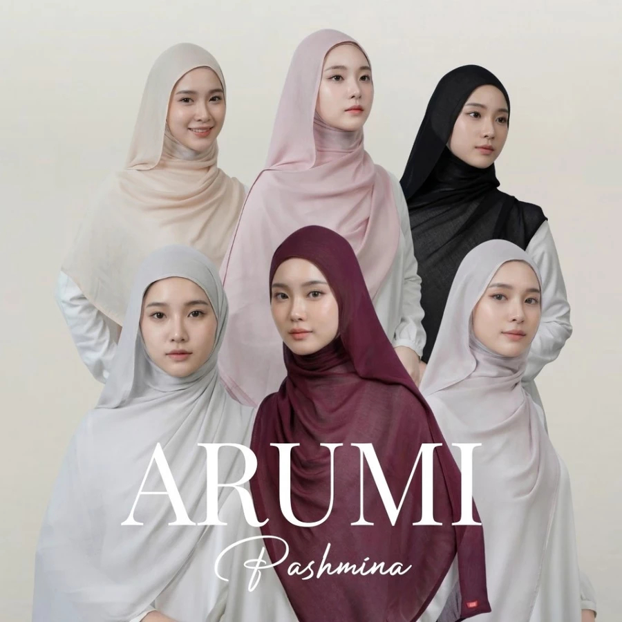 Zoya Pashmina Arumi - Hijab Pashmina Polos - Bahan Voal Viscose