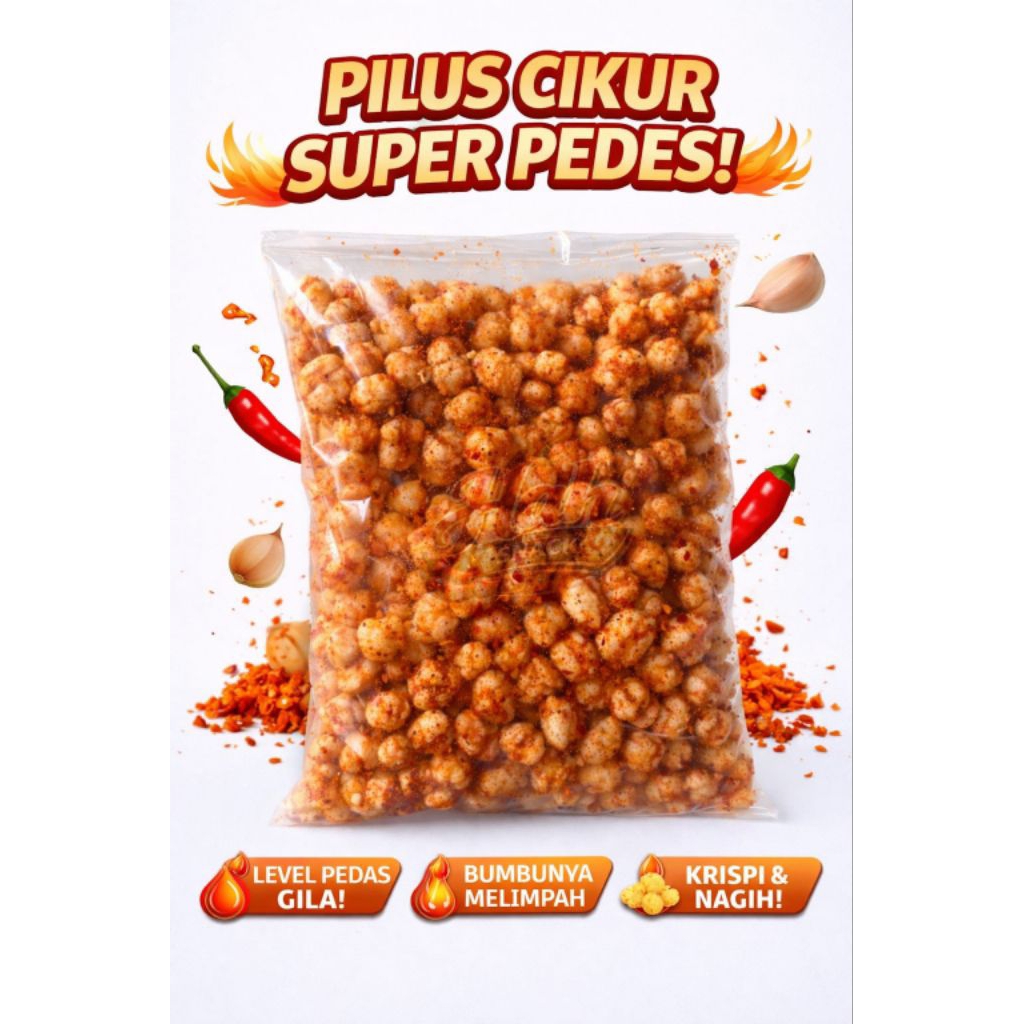 pilus cikur pedas / pilus cikur / pilus cikur 200gram / cemilan / hah snack