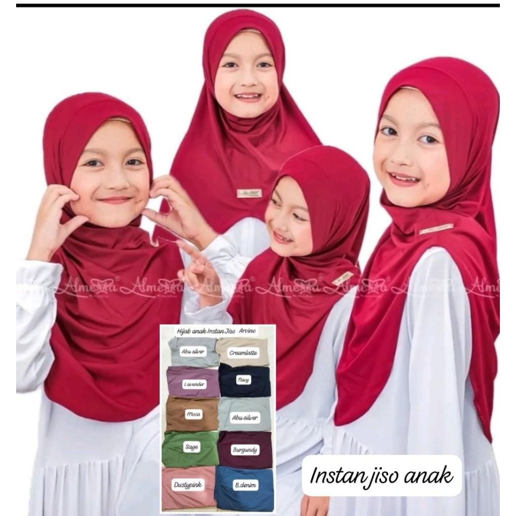 Hijab bergo instan anak jisso/arvino