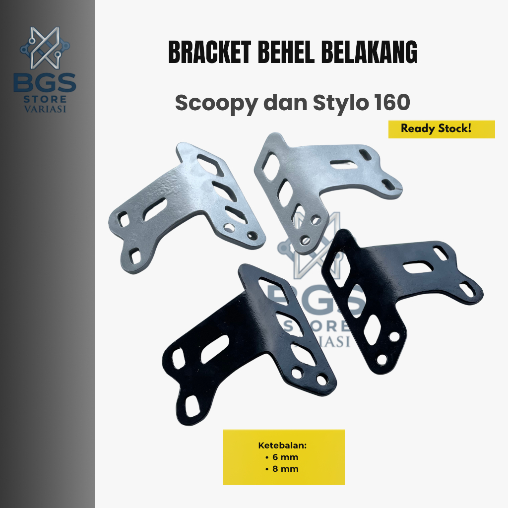 Breket Behel Stylo 160 Bracket Behel Belakang Stylo Scoopy 2023-2025 Bracket Behel Belakang Scoopy