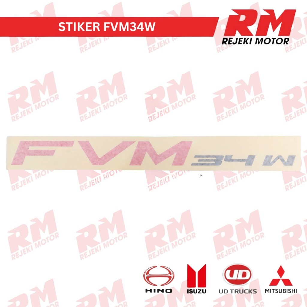 Stiker Isuzu " FVM34W " - Stiker Isuzu " FVM34W "