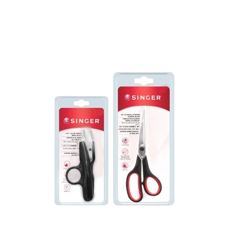 Bundling Gunting Kain Serba Guna SINGER 8.5 dan Gunting Benang Cekrik SINGER 4.75