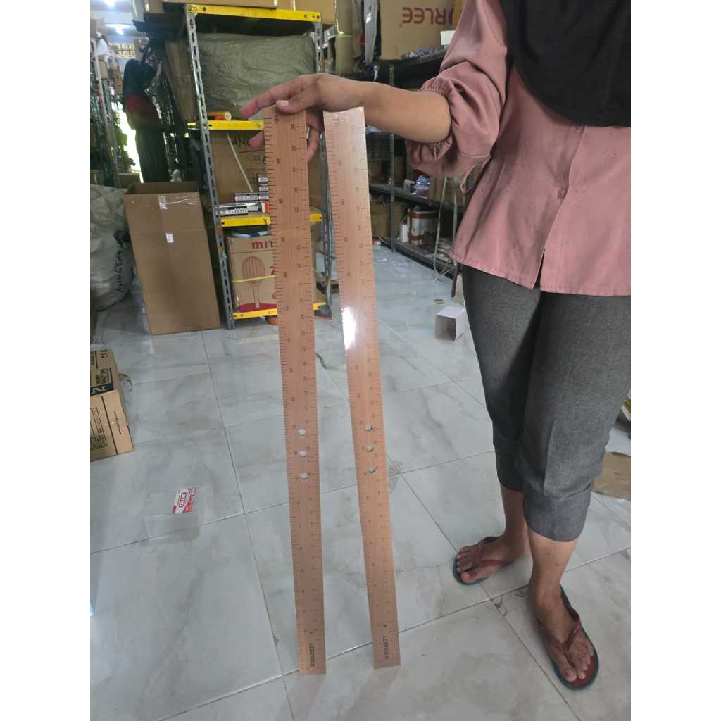 PENGGARIS KAYU PANJANG 1 METER