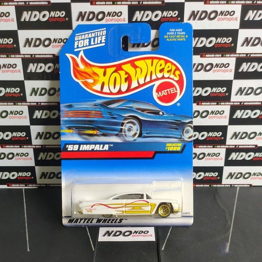 Hot Wheels '59 Chevy Impala White - 1999 Mainline