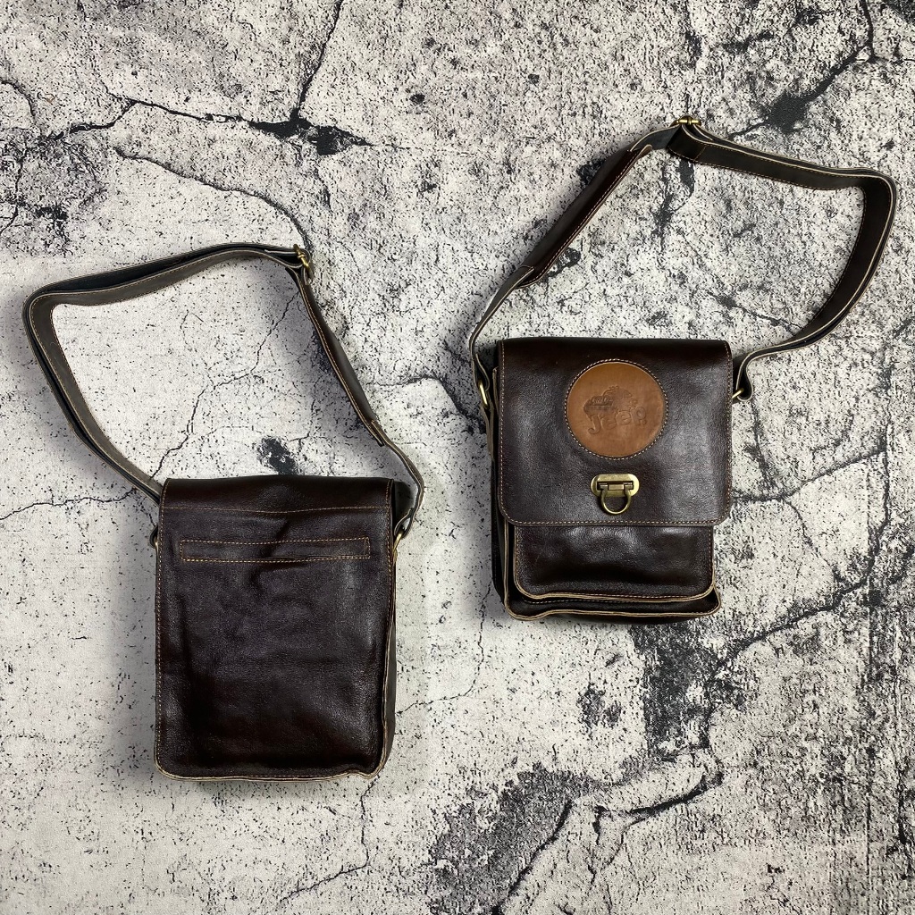 Tas Selempang Pria Kulit ORIGINAL Tas Sling Bag Pria Berkualitas Import Bahan Kulit