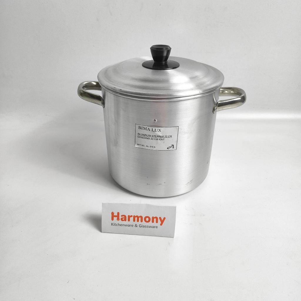 Bima Alumunium Dandang KAIT 22cm Stock Pot Panci Tinggi Kuah Besar Nasi Steamer