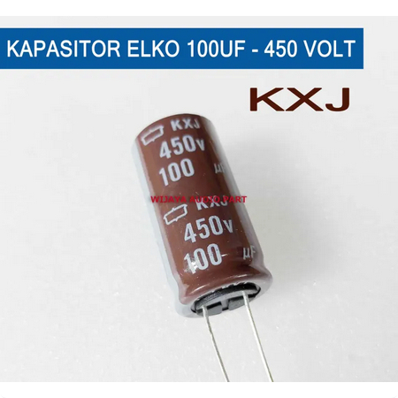 KAPASITOR ELKO 100UF - 450 VOLT ELCO 100 UF 450V KXJ