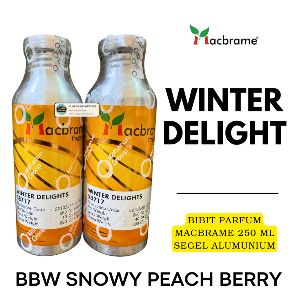 Bibit Parfum Winter Delight ( 250 ML SEGEL Alumunium ) MACBRAME