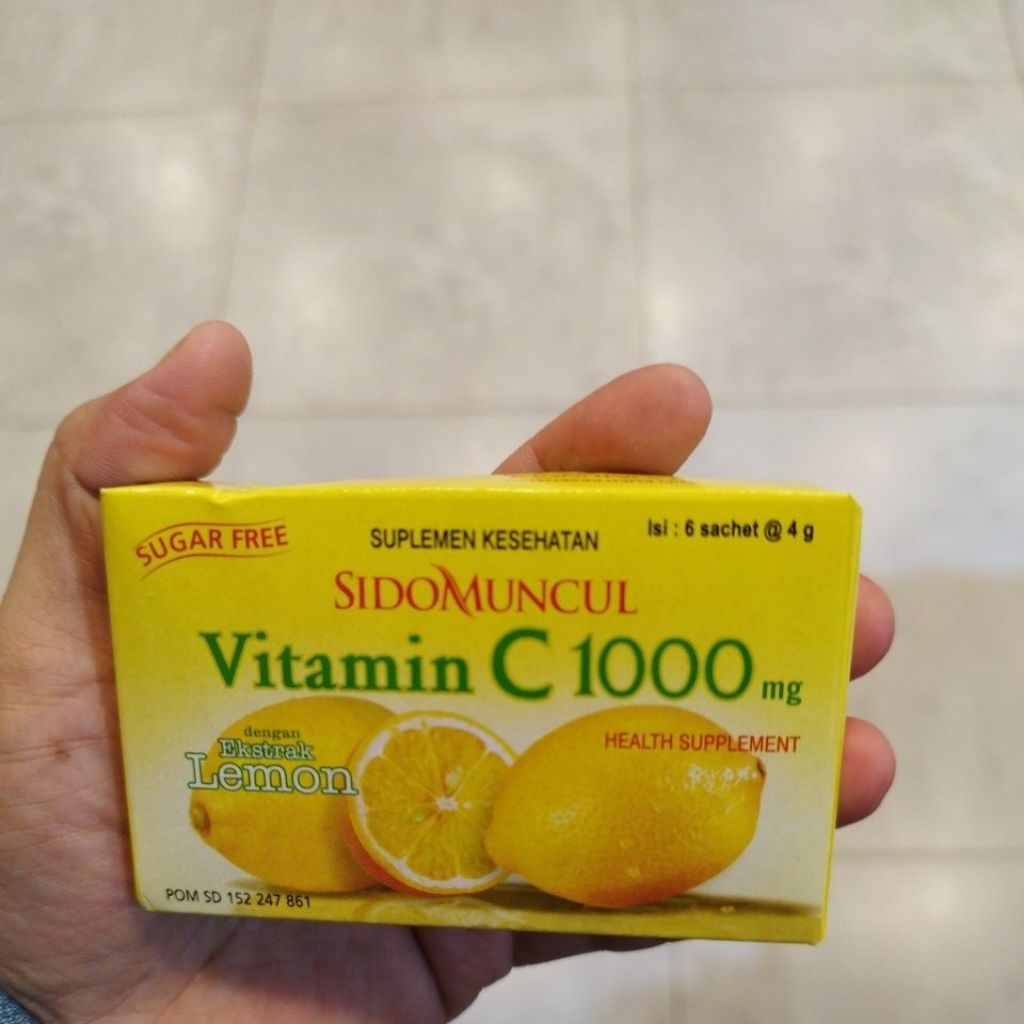 minuman serbuk vitamin C1000 sidomuncul 1pack isi 6saset