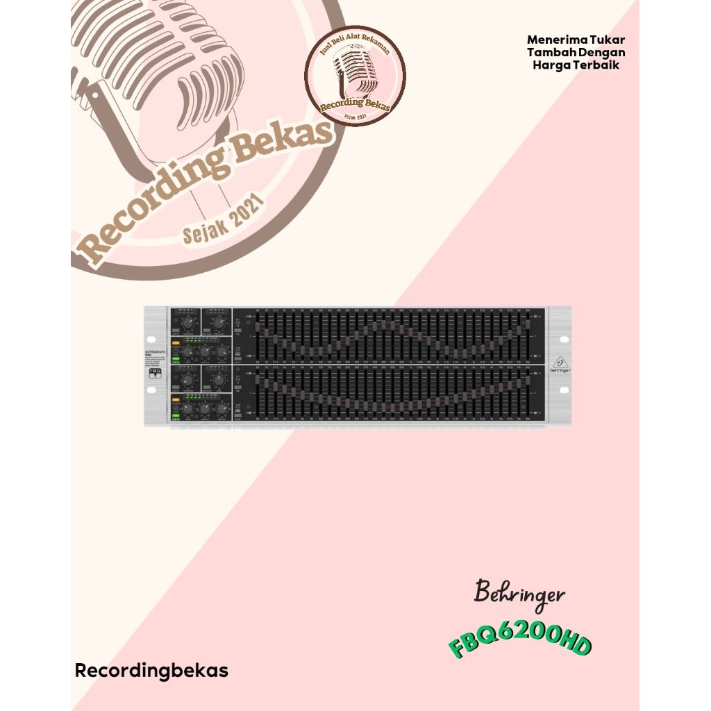 Band Equalizer Behringer FBQ6200HD