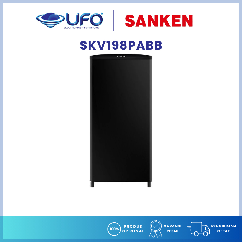 Sanken Kulkas 1 Pintu Kapasitas 190 Liter SKV198PABB