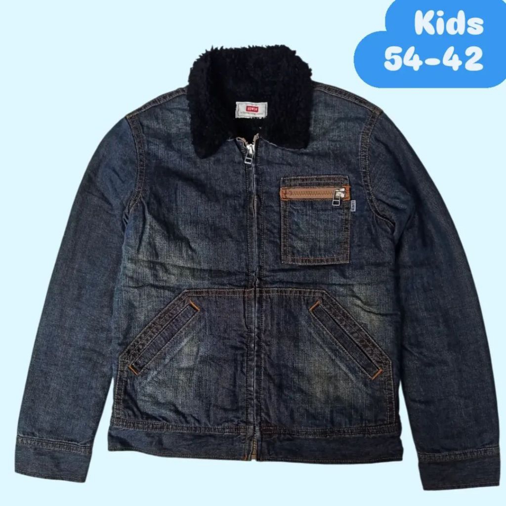 Jaket anak EDWIN denim jeans size 140