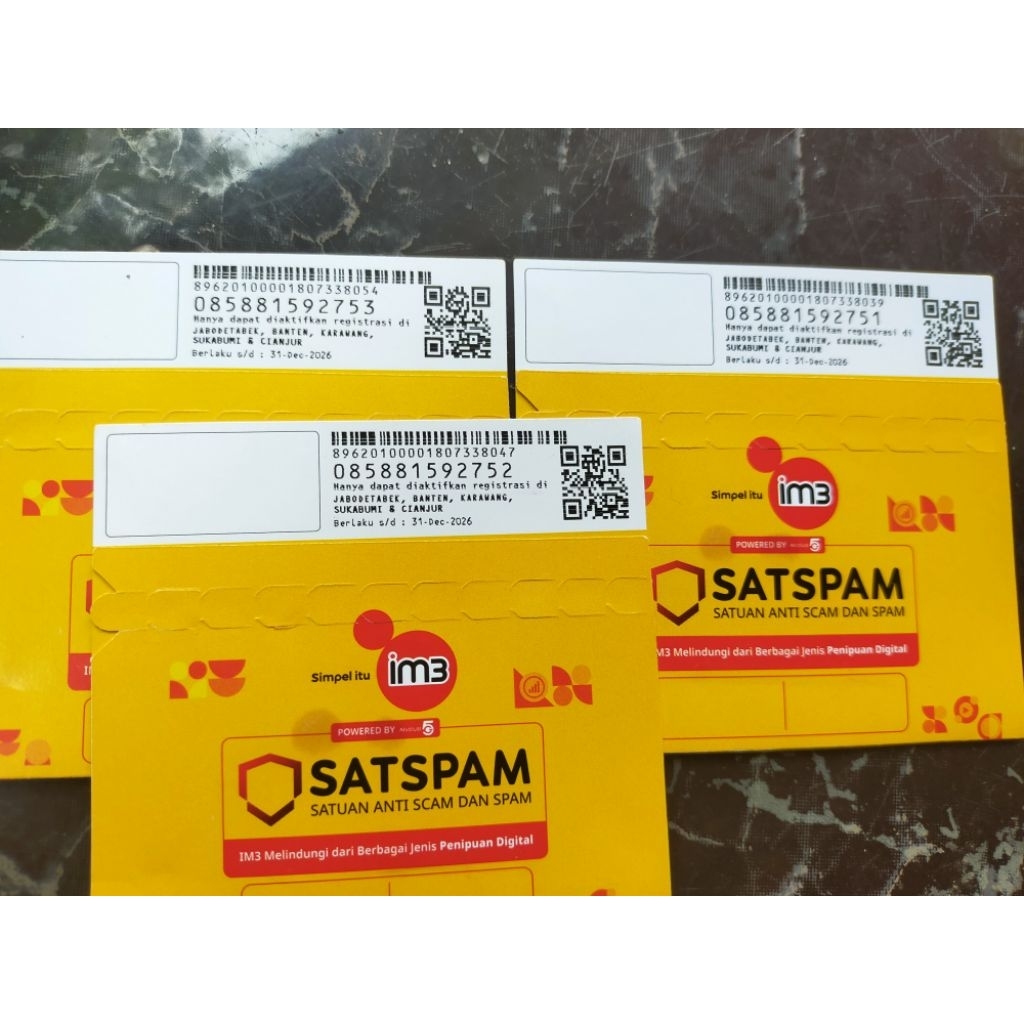 Indosat Kartu Perdana ORI 3GB Segel Paket Lengkap Internet Gratis nelpon 5000menit sesama IM3 & Tri