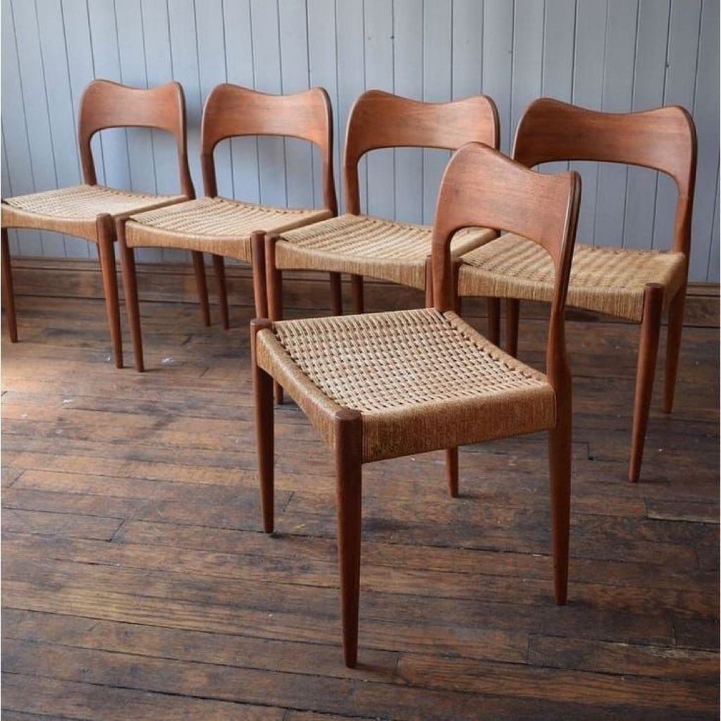 kursi cafe minimalis tali rotan modern retro berkualitas