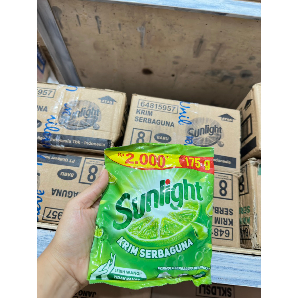 1dus KRIM SUNLIGHT isi 30pcs kemasan 2000an