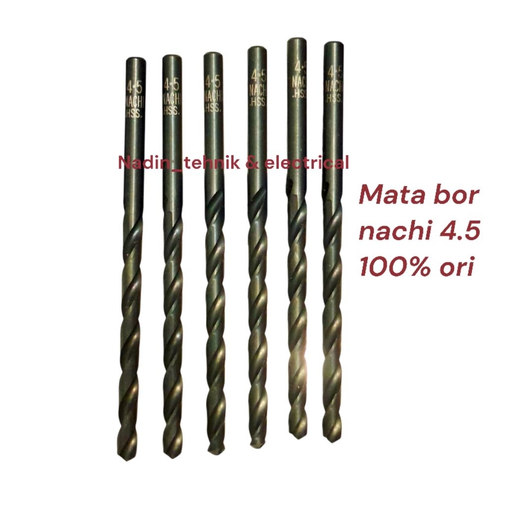 MATA BOR NACHI HSS 4.5mm 100% ORI