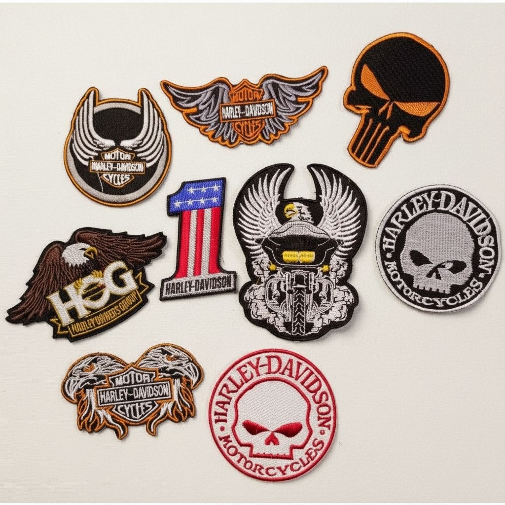 HARLEY DAVIDSO PATCH BORDIR PREMIUM