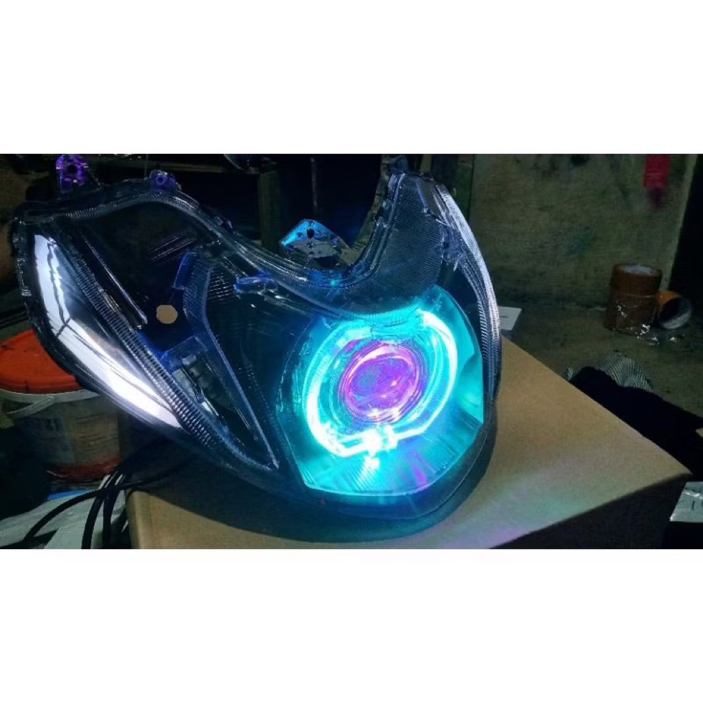 Reflektor Lampu Depan Yamaha Mio M3 Custom Biled ala-ala SEin Lazy Running | Lampu Depan Mio M3 Bile