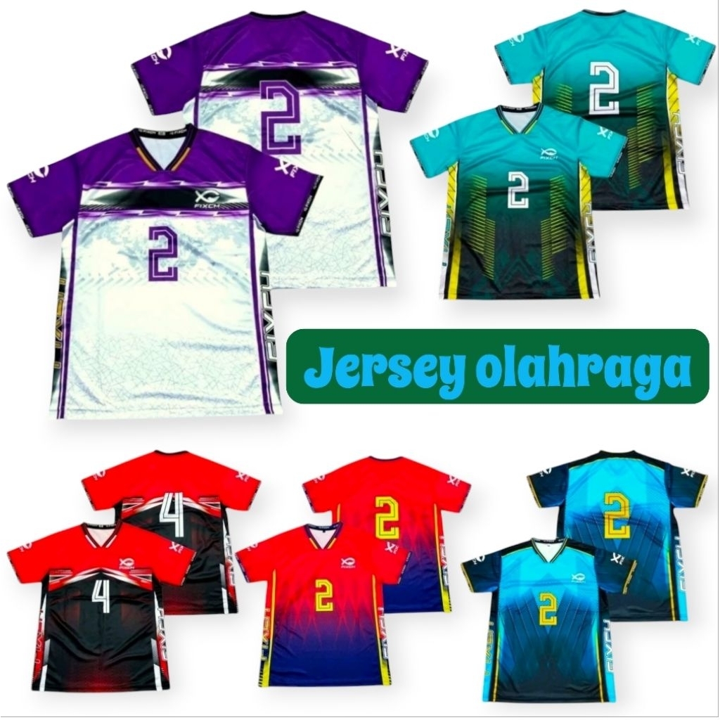 JERSEY VOLI 1 LUSIN TEAM VOLI team voli 1 lusin jersey voli full printing tarkam voli 1 lusin