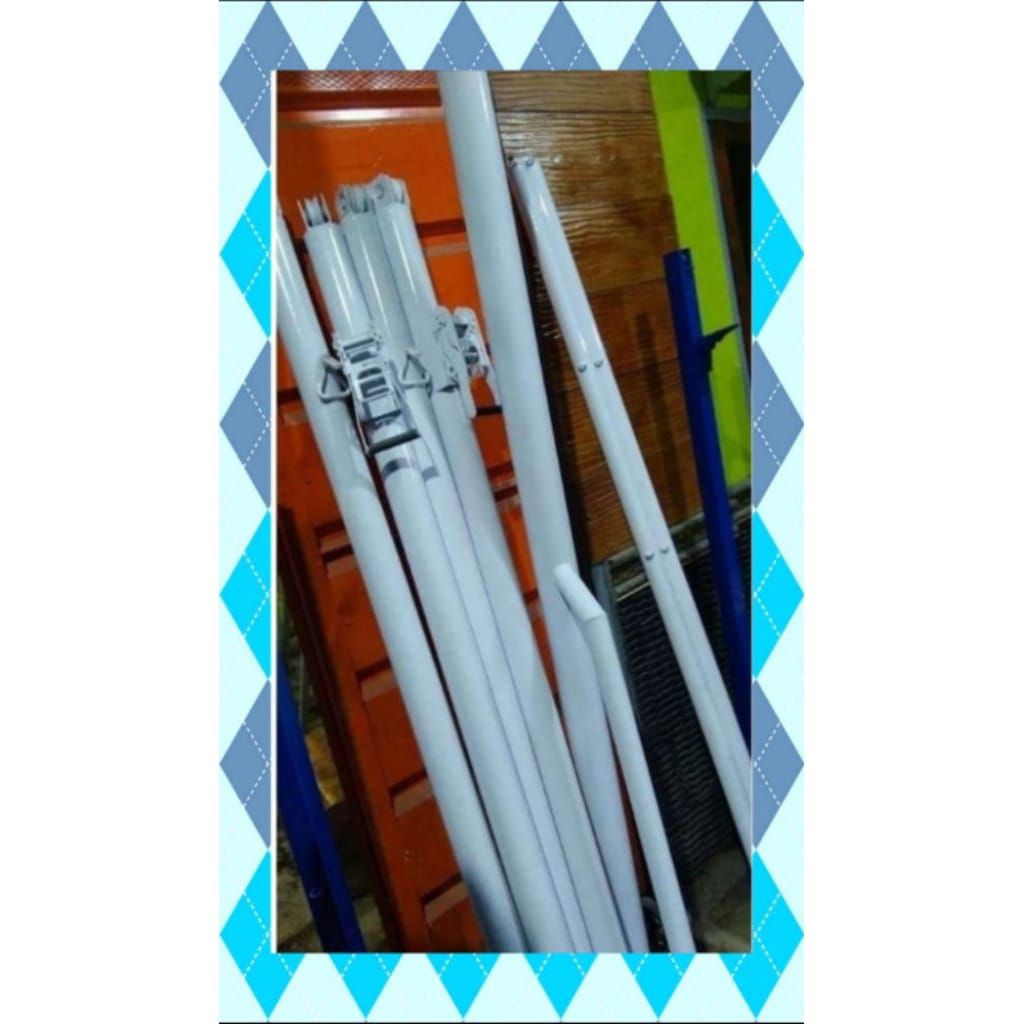 tiang net voly tanam 1set(2tiang) fre jaring net