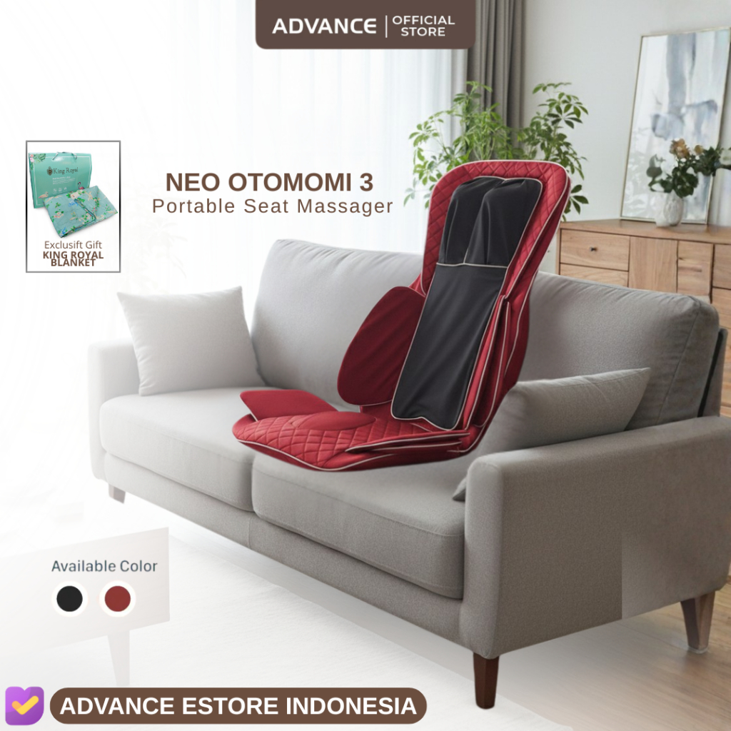 Advance - Kursi Pijat Portable Neo Otomomi 3 | Massage Leher Punggung Pemijat Elektrik