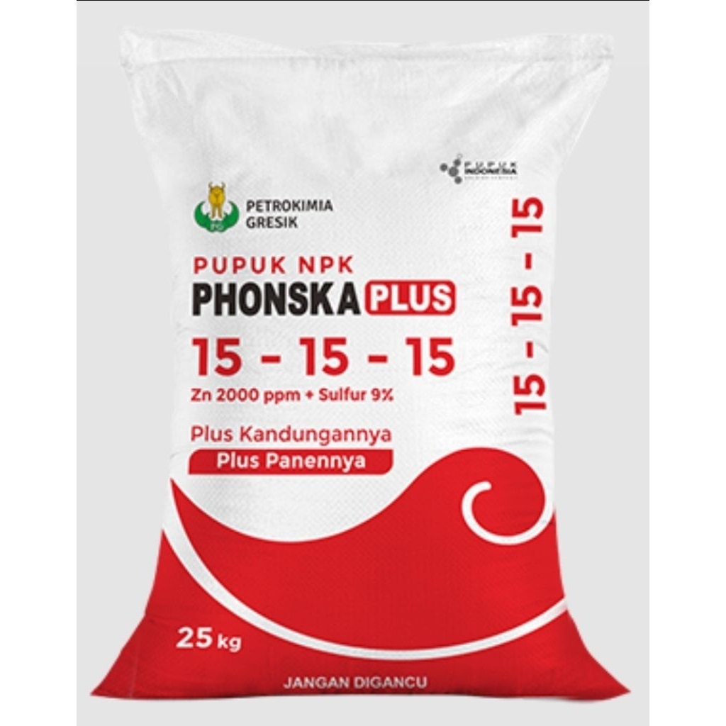 Phonska Plus 25kg Pupuk NPK  15 15 15 Zn 2000 Sulfur 9 % Asli Original Petrokimia