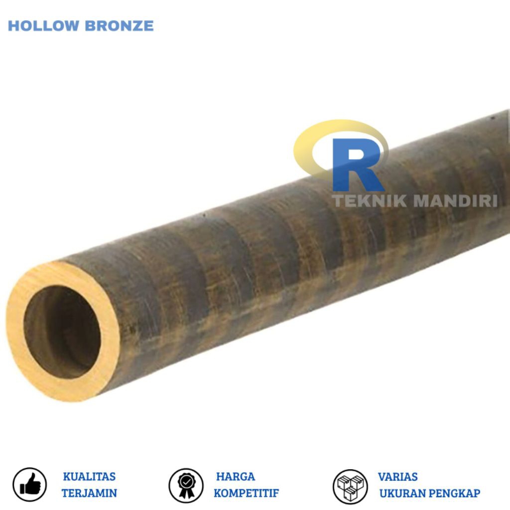 hollow bronze OD 45mm ID 17mm x 19mm
