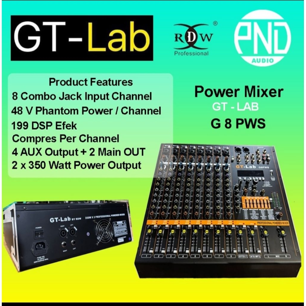 GT-Lab Power Mixer G 8 PWS