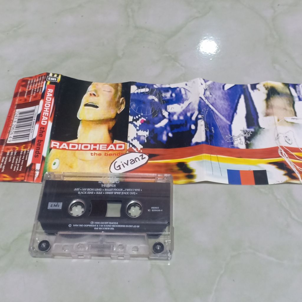 kaset pita tape RADIOHEAD The bends