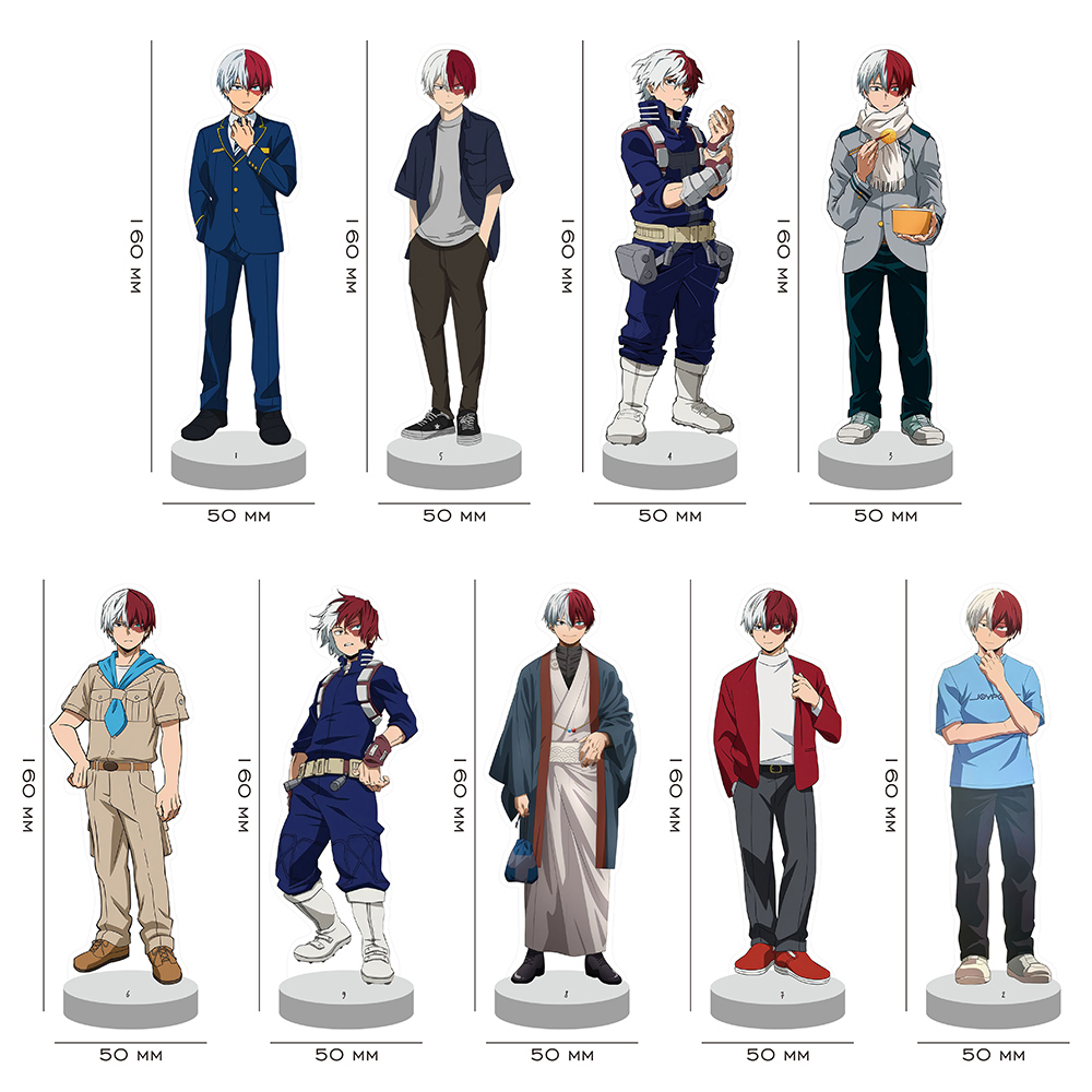 Standee Figure my hero academia final season Shoto Todoroki Icy Hot