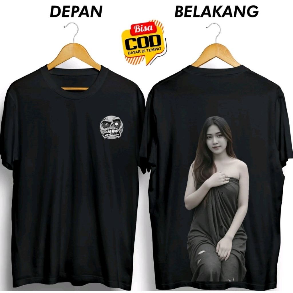 KAOS DISTRO GAMBAR CEWEK GEMASS KEMBEN KAIN HITAM//KAOS KATA KATA VIRAL MODEL TERBARU//BAHAN 100% KA