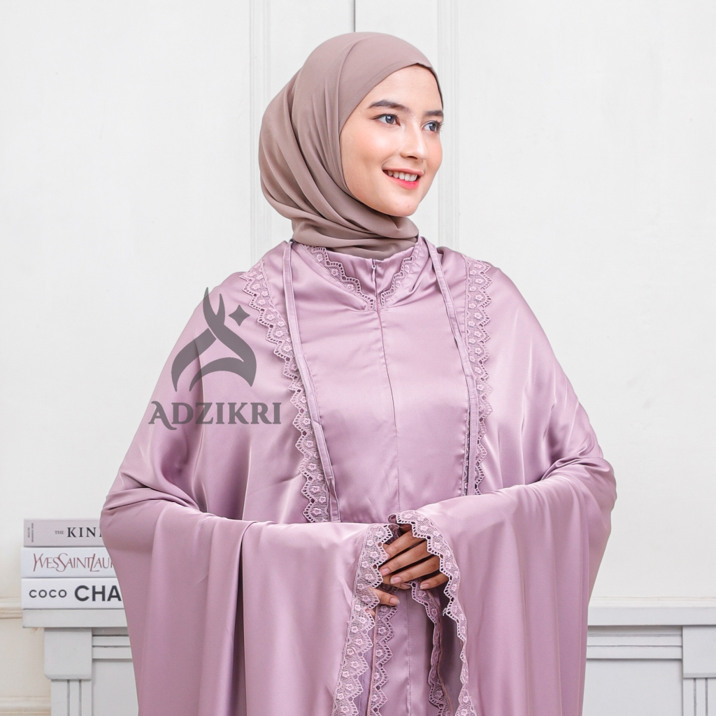 ADZIKRI - Mukena Dewasa Premium Armani Silk 2in1 Aleesha