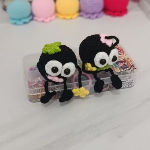 [deary] amigurumi susuwatari keychain