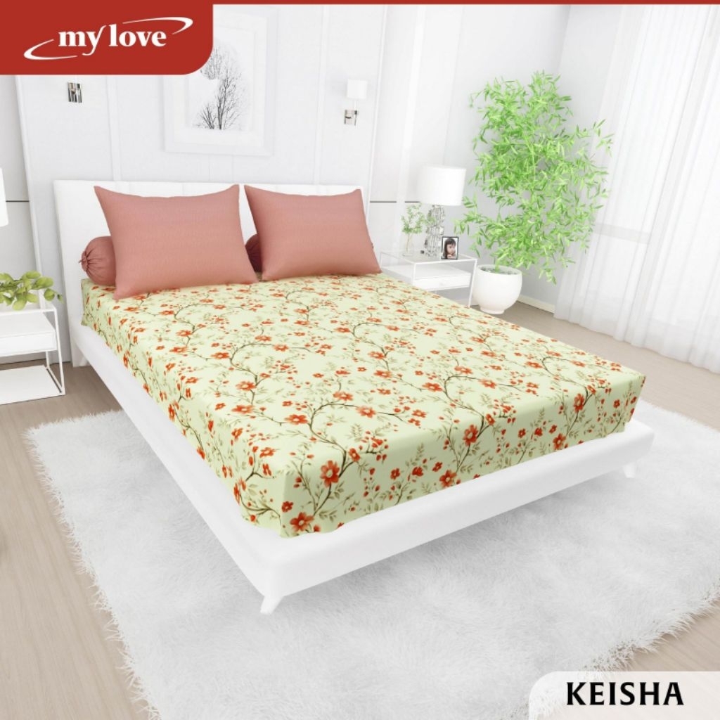 Sprei My Love Jumbo 200x200 Tinggi 30, Sprei ukuran 200 Extra king
