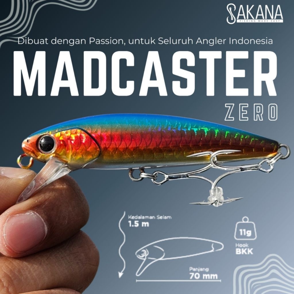 Lure Minnow Sakana Madcaster