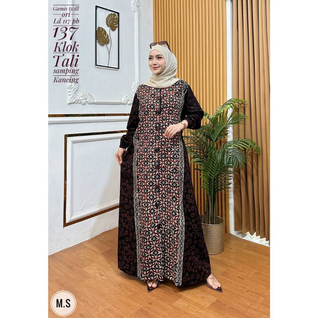 LONGDRESS GAMIS BATIK CAP PEKALONGAN / Gamis Batik Cap / Gamis Wanita