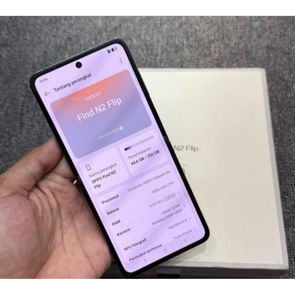 OPPO FIND N2 FLIP RAM 8/256GB FULLSET SECOND