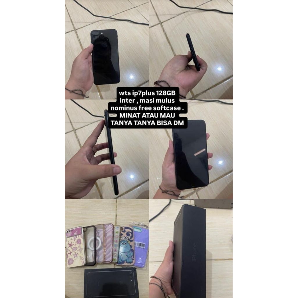 iphone 7 plus 128GB Black second