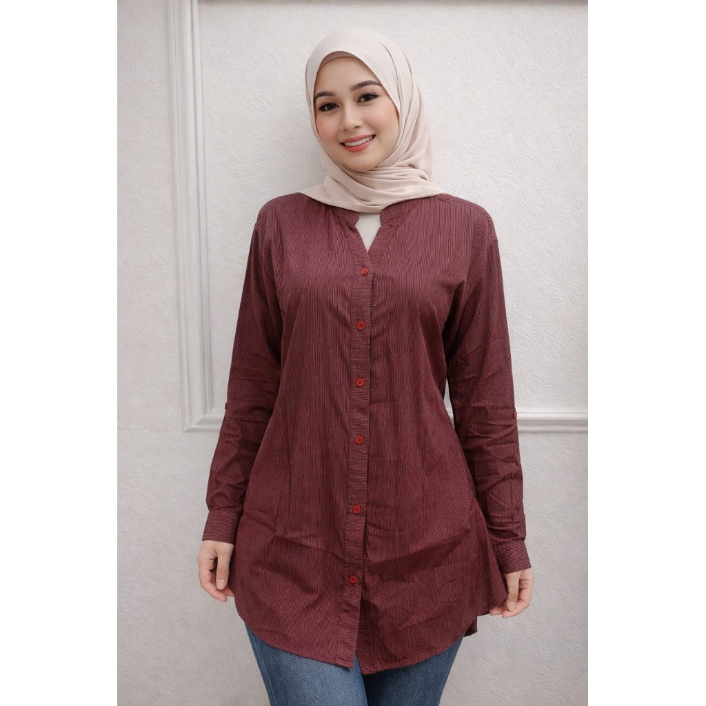 Blouse Tunik Hara Motif Bintik