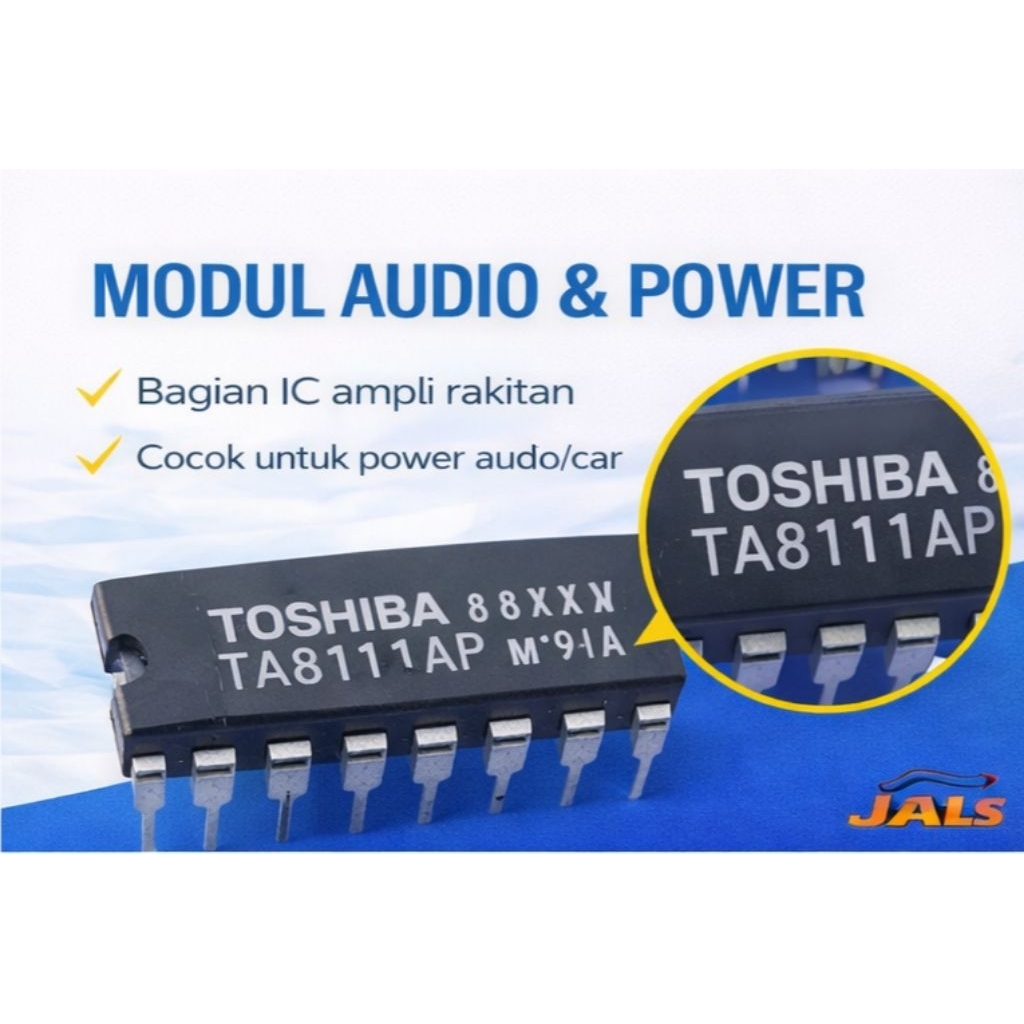 IC TA8111AP TOSHIBA ORIGINAL – IC POWER AMPLIFIER 2 CHANNEL 12 PIN DIP | JALS ELEKTRONIK