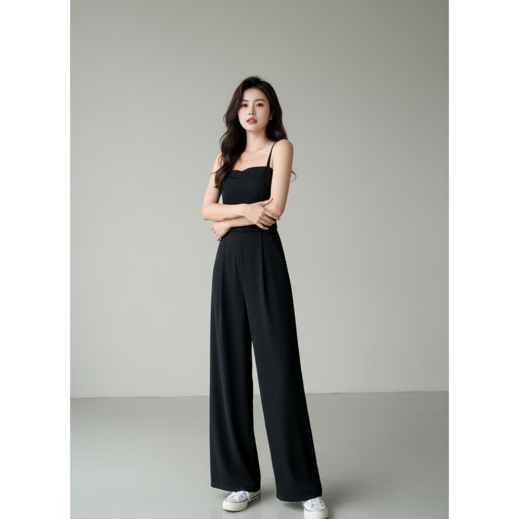 TERLARIS PIYAMA PAKAIAN TANKTOP TALI KECIL CELANA KULOT PANJANG PIYAMA WANITA REMAJA BAHAN HYGT